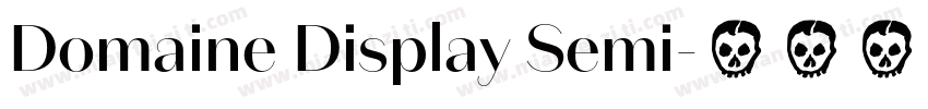 Domaine Display Semi字体转换
